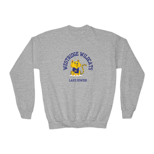 Kids Unisex Crewneck Sweatshirt Westridge Wildcat LO