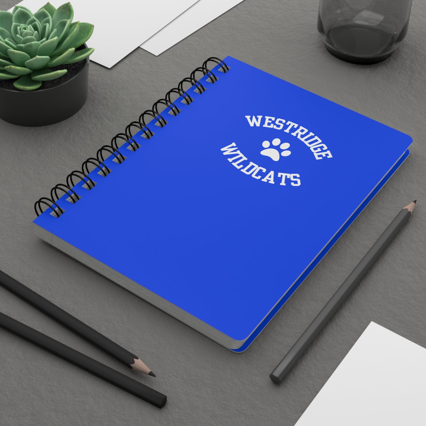 Westridge Wildcats Paw Spiral Notebook