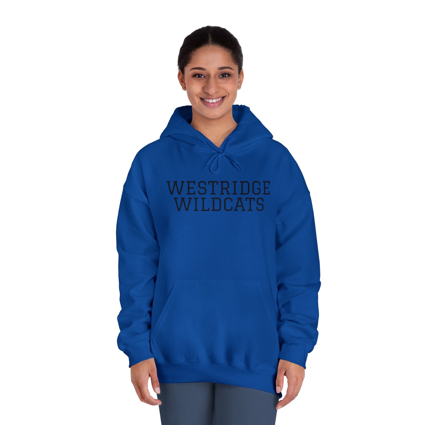 Adult Unisex DryBlend Hoodie Westridge Wildcat (Black Logo)