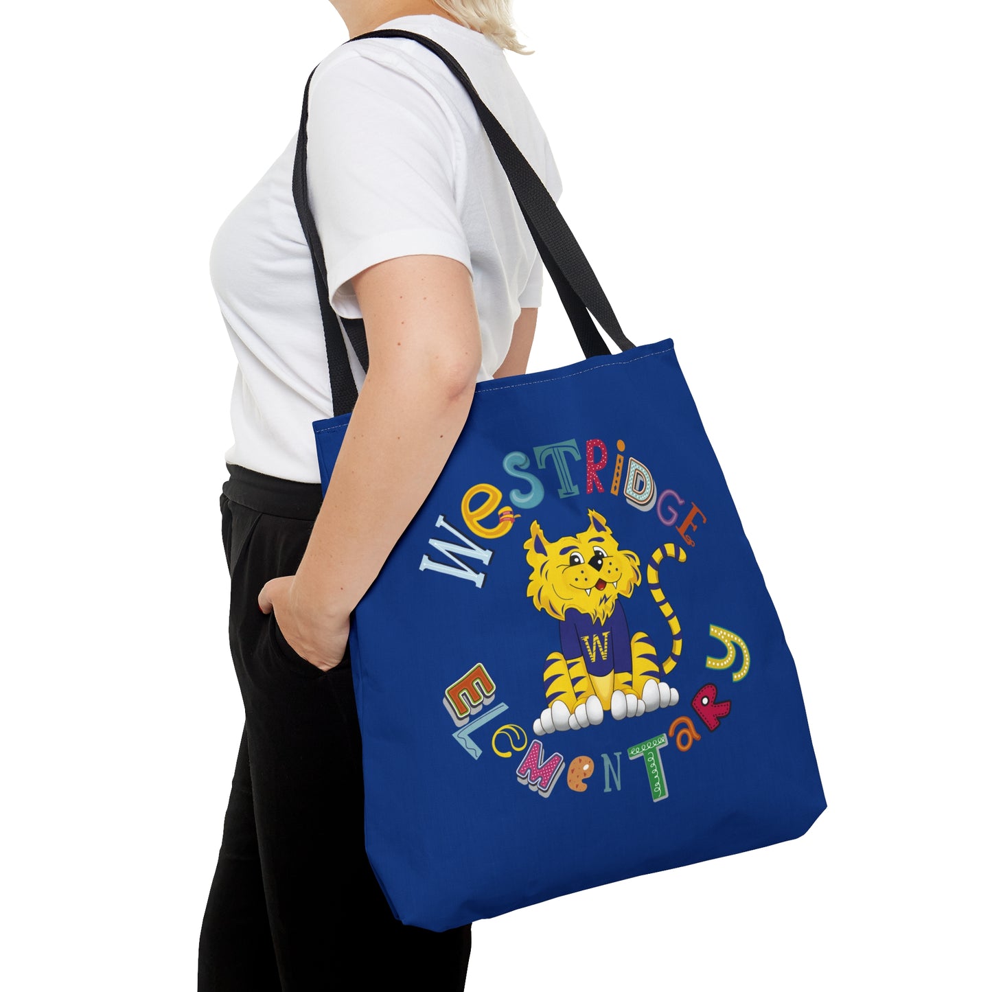 Fun Letters Westridge Tote Bag Blue