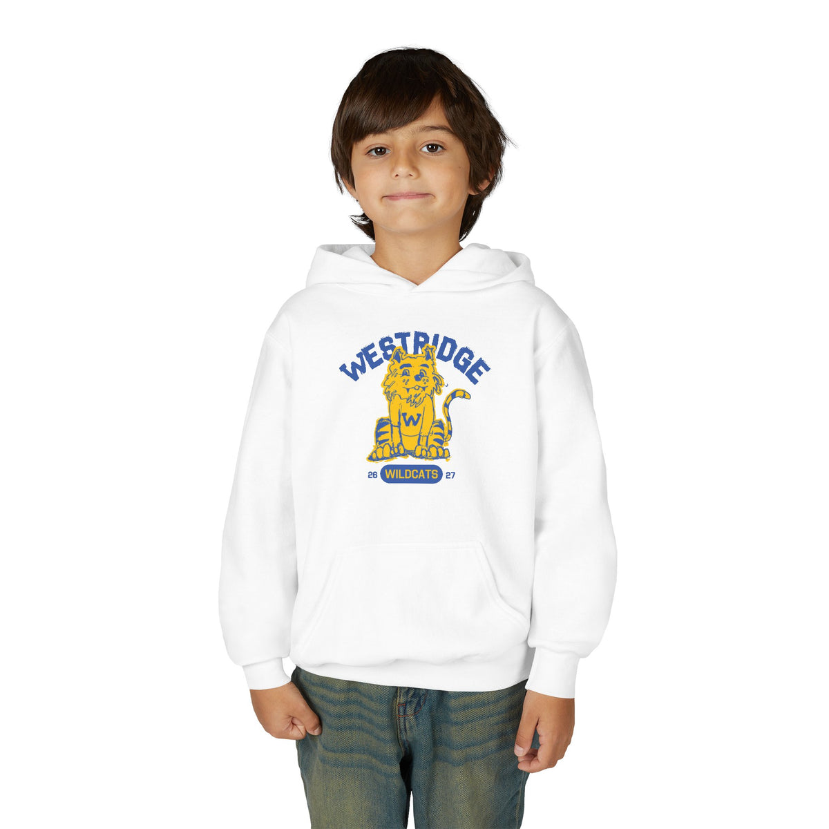 Kids Unisex Hoodie Wildcat Design Club 26-27