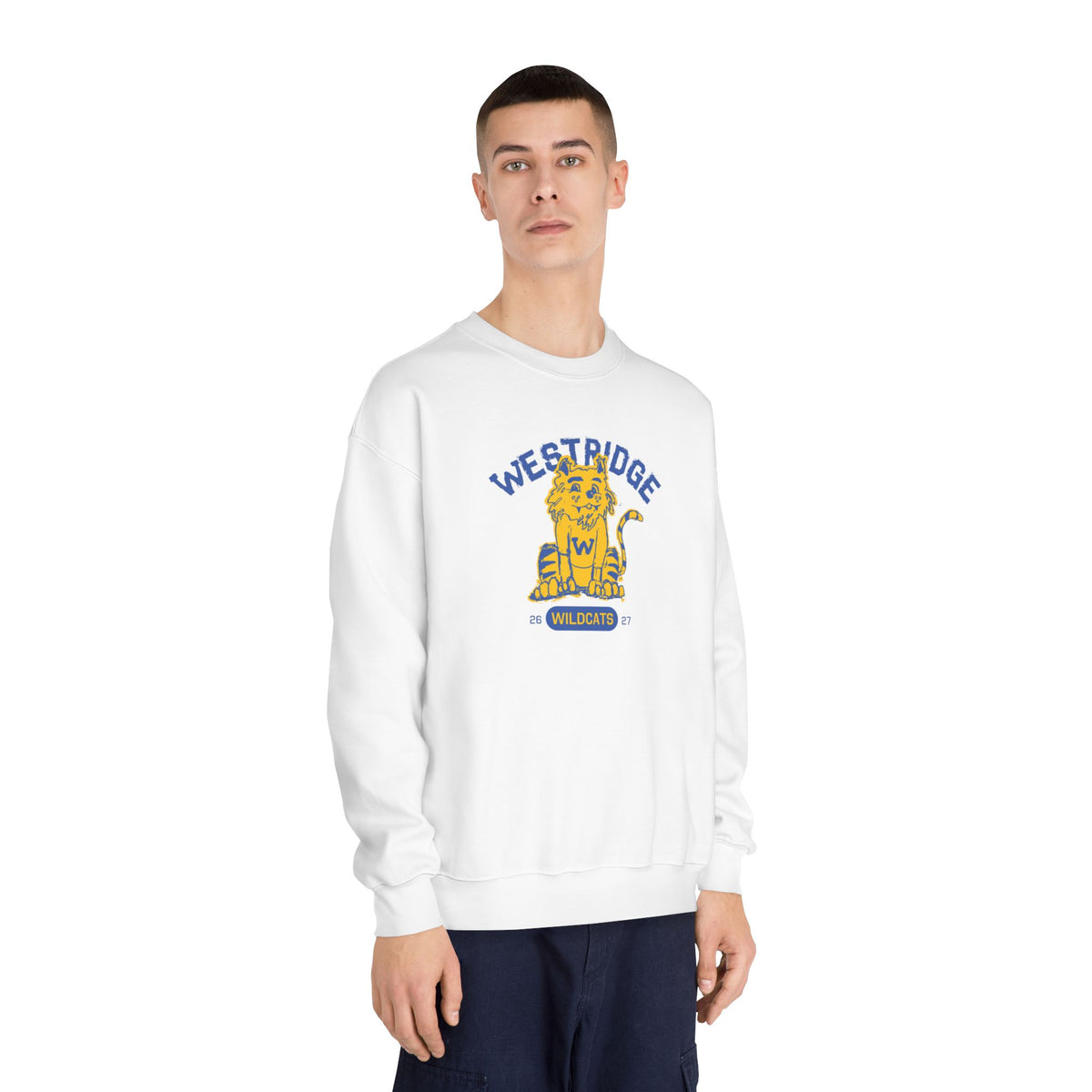 Adult Unisex DryBlend Crewneck Sweatshirt Wildcat Design Club 26-27