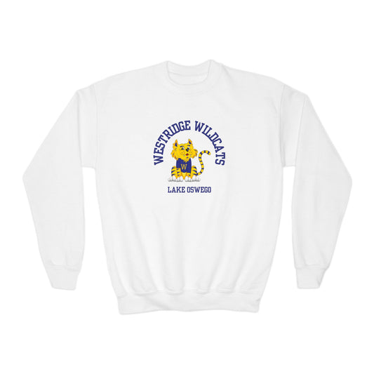 Kids Unisex Crewneck Sweatshirt Westridge Wildcat LO