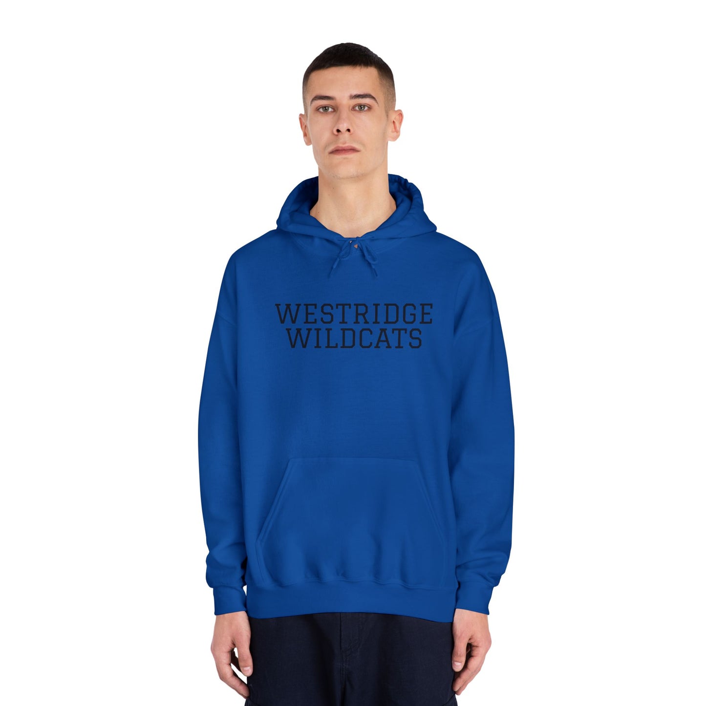 Adult Unisex DryBlend Hoodie Westridge Wildcat (Black Logo)