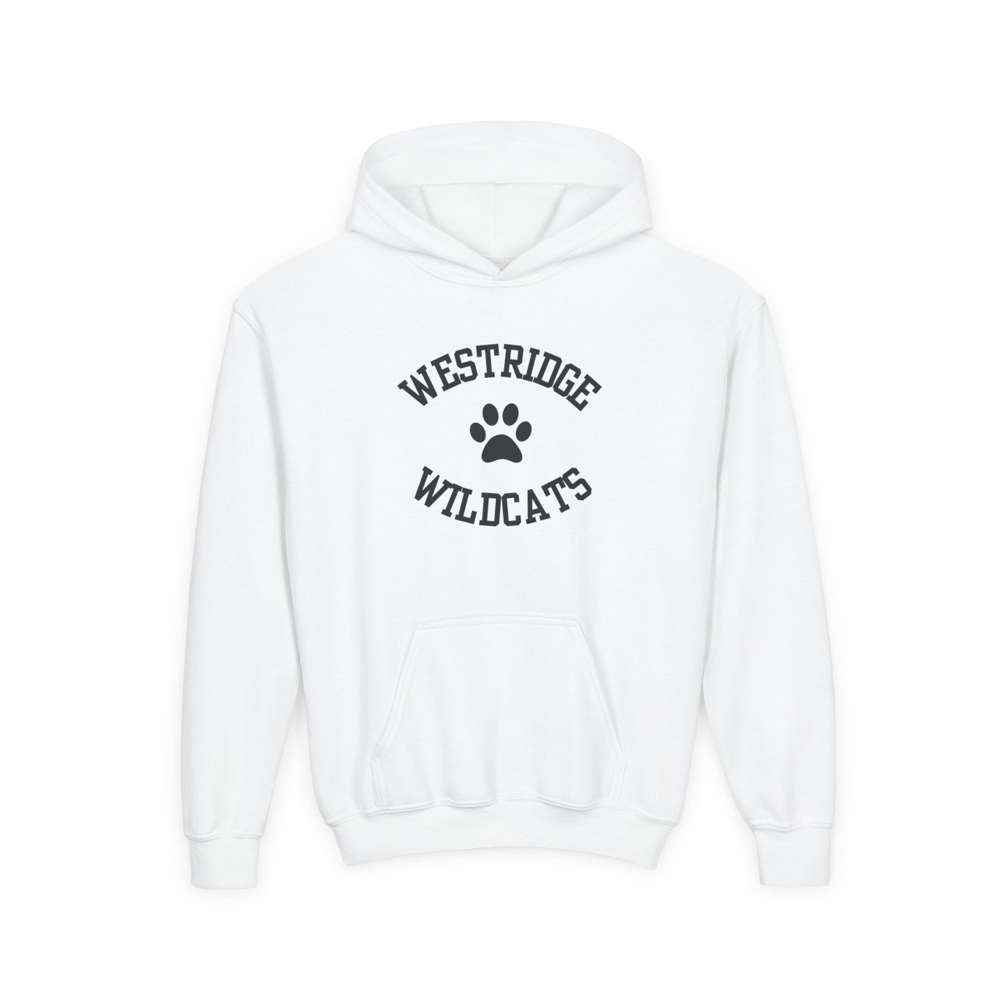 Kids Unisex Hoodie Westridge Wildcat Paw