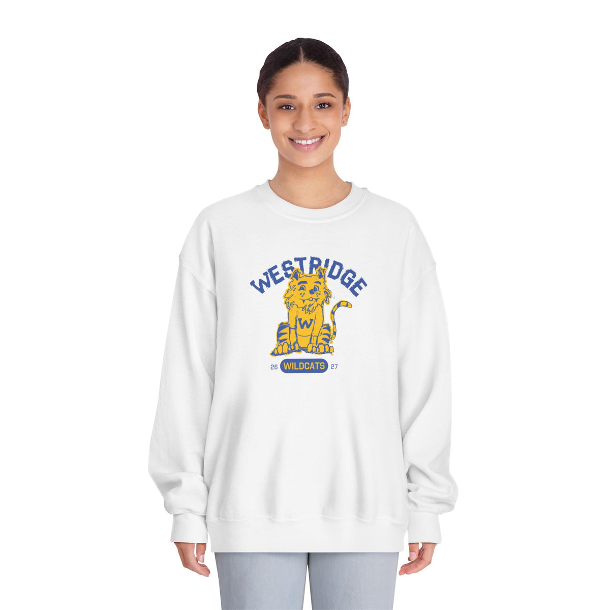 Adult Unisex DryBlend Crewneck Sweatshirt Wildcat Design Club 26-27