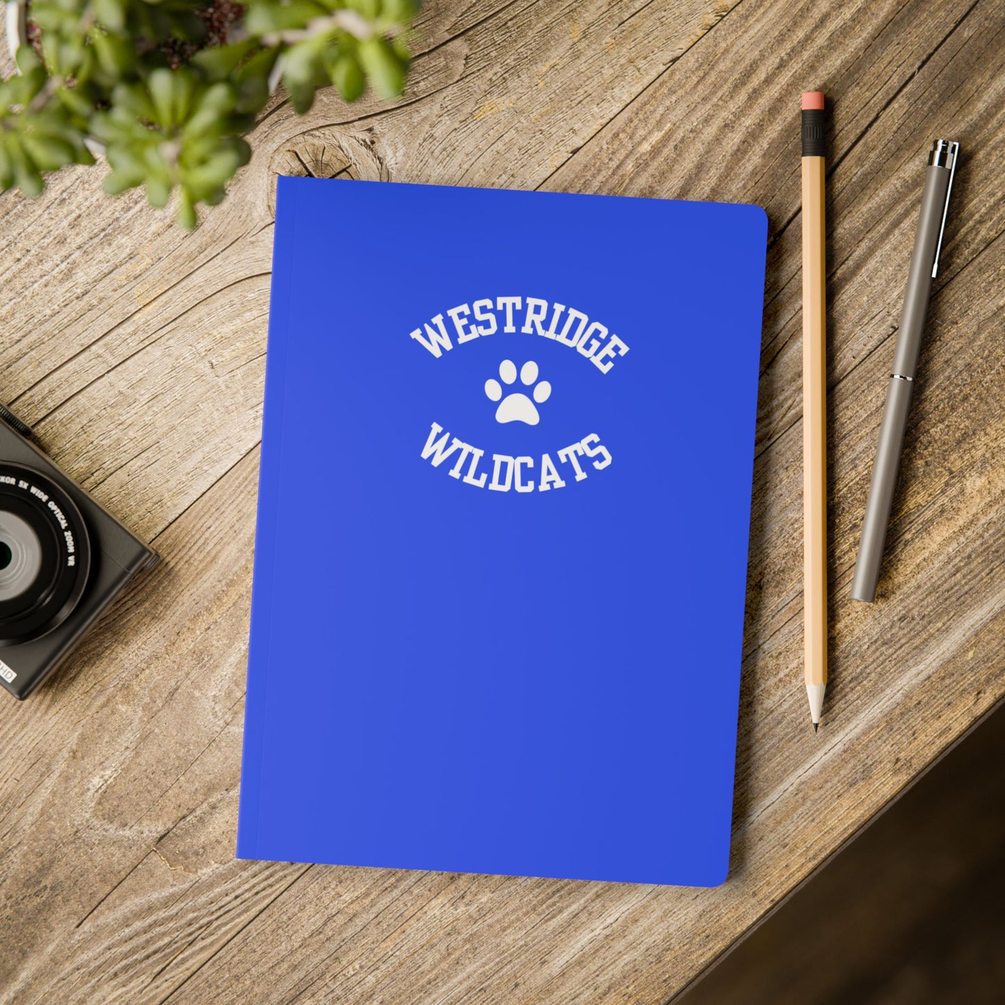 Westridge Wildcats Paw Softcover Notebook