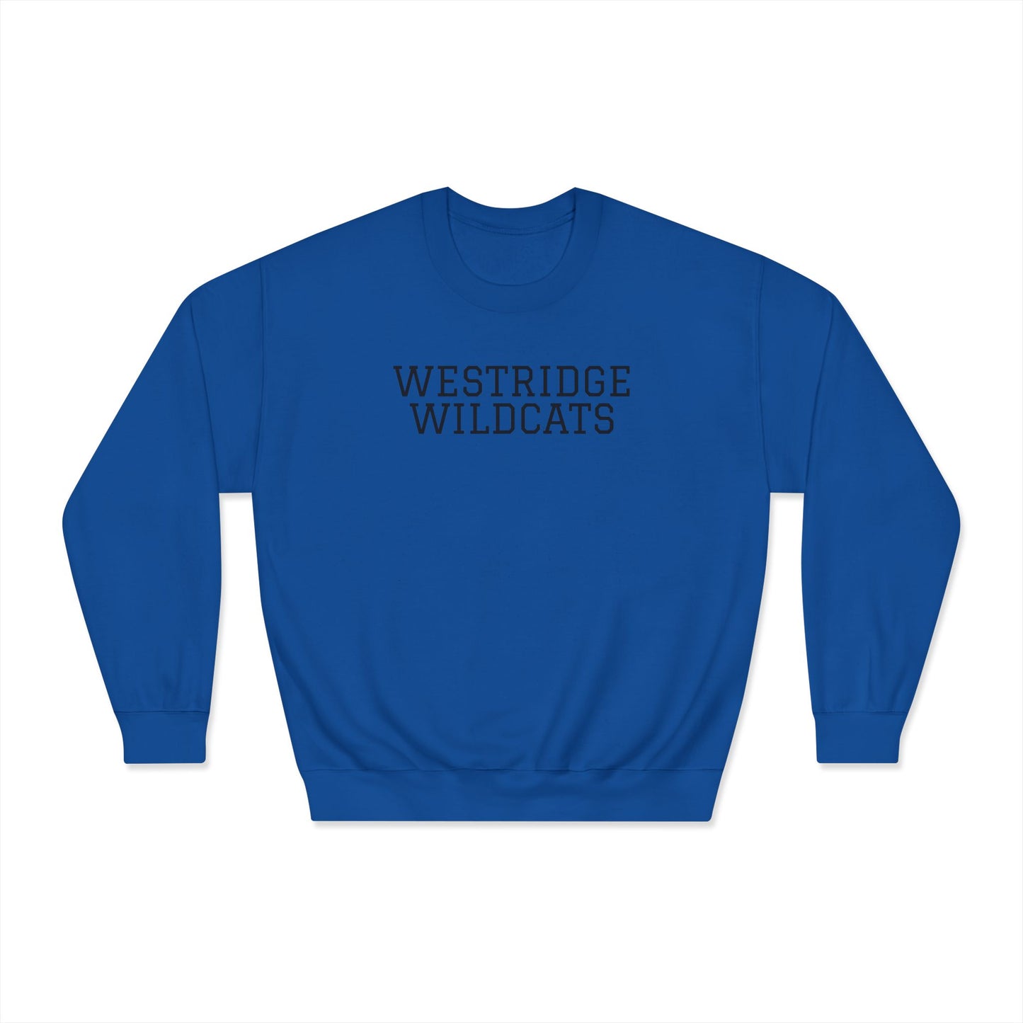 Westridge Wildcat Unisex Adult DryBlend Crewneck Sweatshirt (Black Logo)
