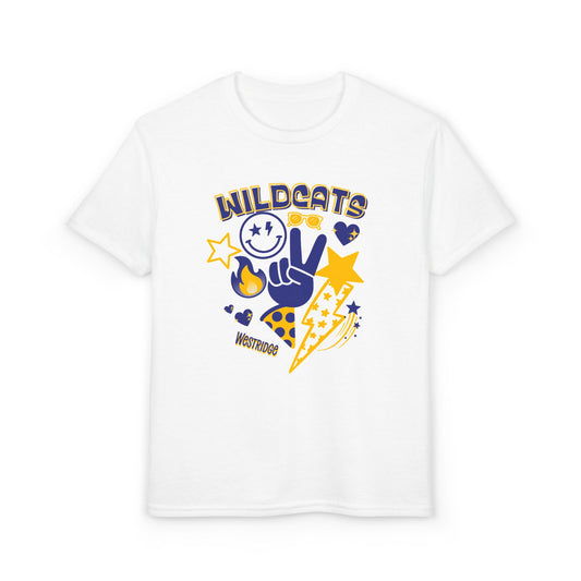 Kids Unisex DryBlend T-Shirt Wildcat Emoji