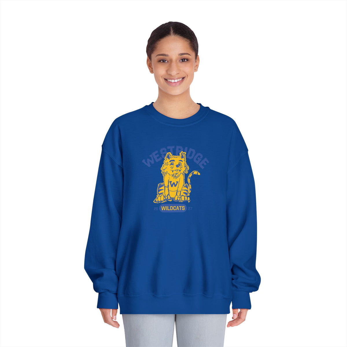 Adult Unisex DryBlend Crewneck Sweatshirt Wildcat Design Club 26-27