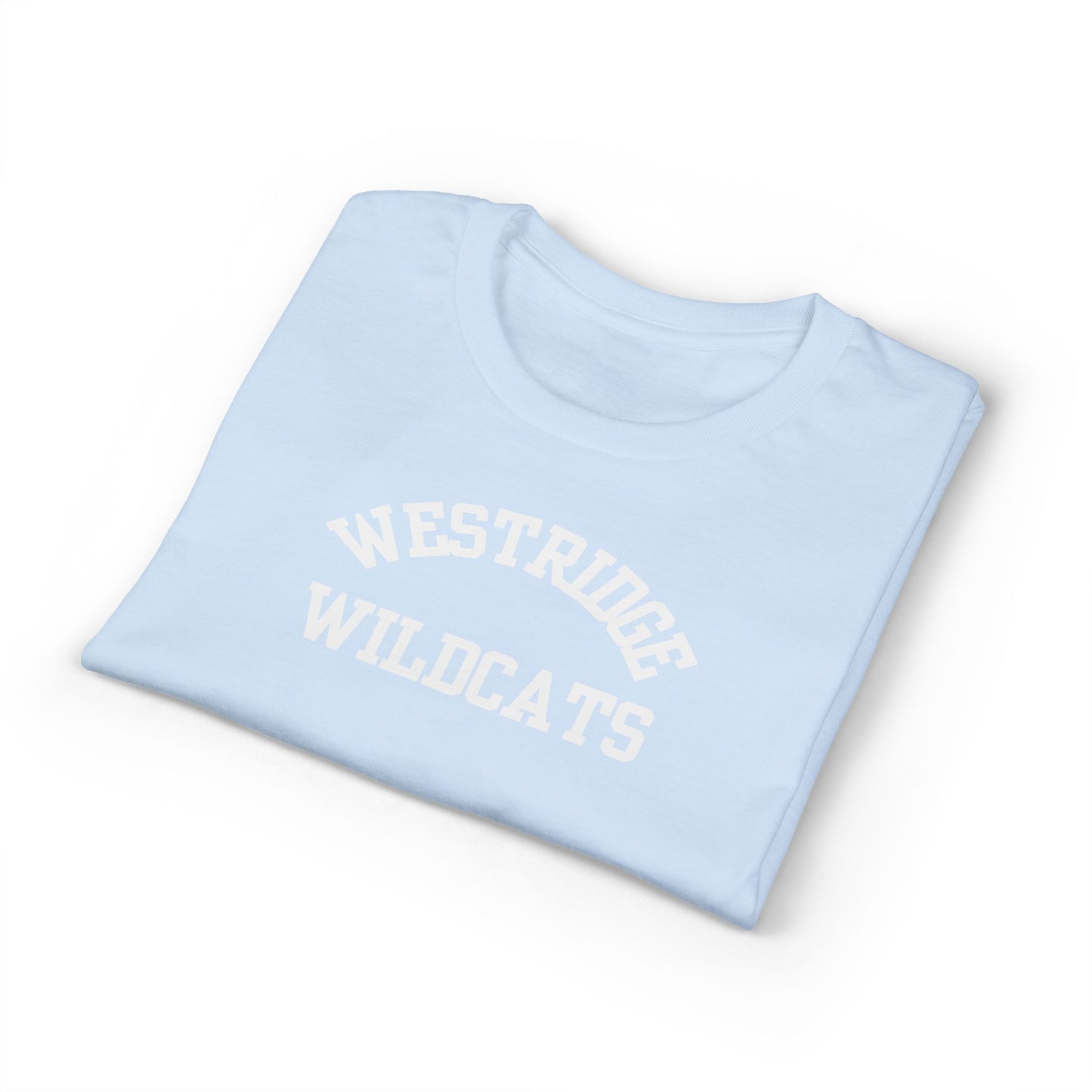 Adult Unisex DryBlend T-Shirt Westridge Wildcat (White Curved Logo)