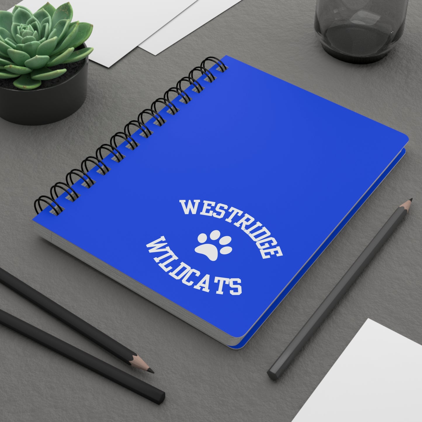 Spiral Notebook "Westridge Wildcats" Paw