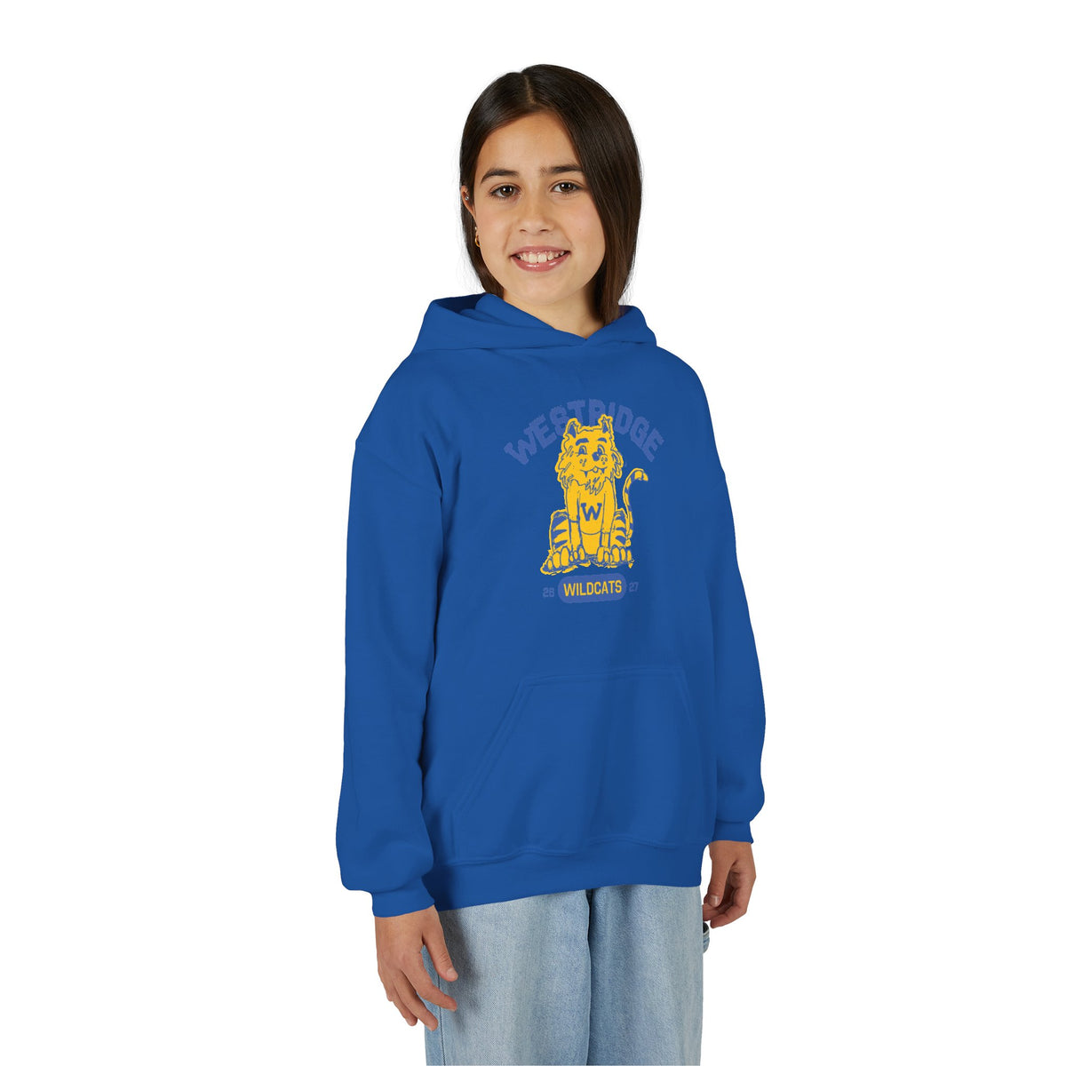 Kids Unisex Hoodie Wildcat Design Club 26-27