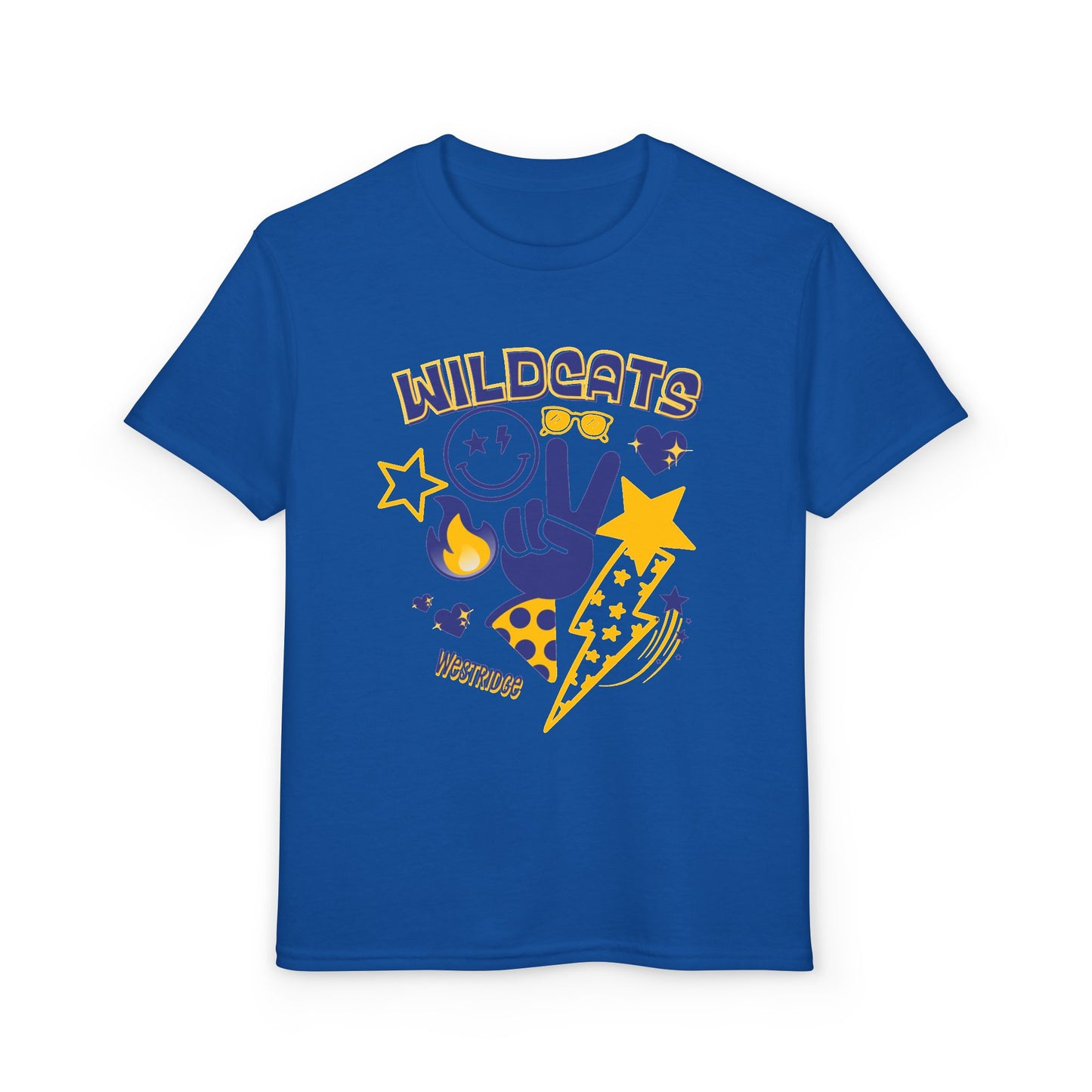 Wildcat Emoji Unisex Kids DryBlend T-Shirt