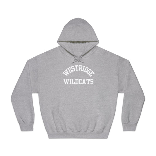 Adult Unisex DryBlend Hoodie Westridge Wildcat (White Curved Logo)