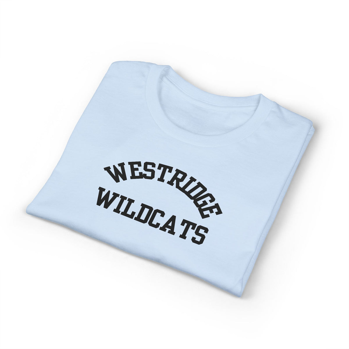 Adult Unisex DryBlend T-Shirt Westridge Wildcat (Black Curved Logo)