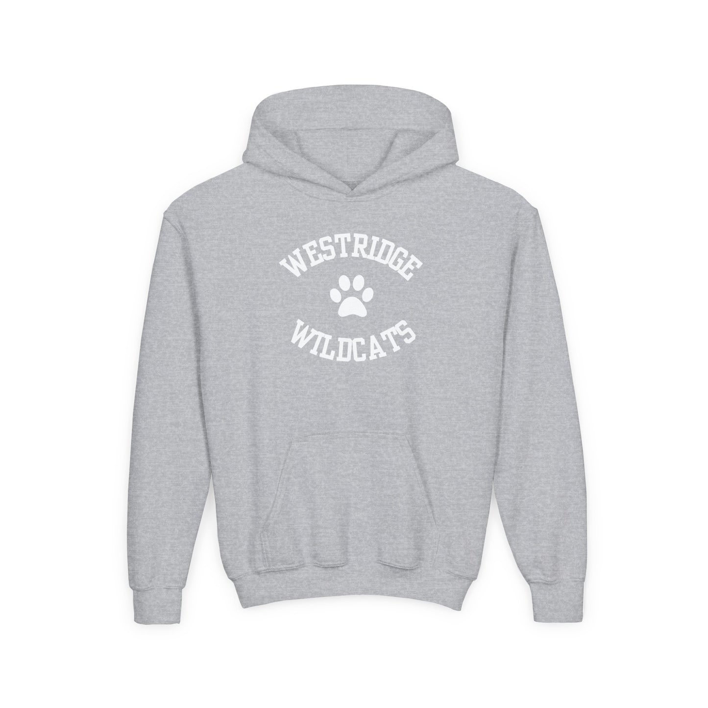 Kids Unisex Hoodie Westridge Wildcat Paw