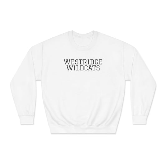 Westridge Wildcat Unisex Adult DryBlend Crewneck Sweatshirt (Black Logo)