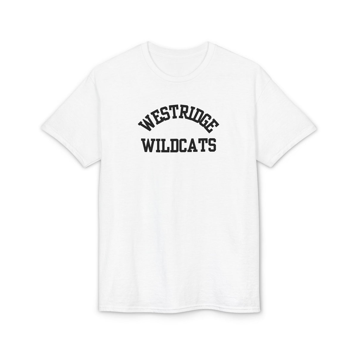 Adult Unisex DryBlend T-Shirt Westridge Wildcat (Black Curved Logo)