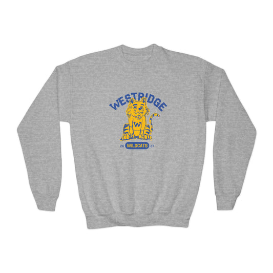 Kids Unisex Crewneck Sweatshirt Wildcat Design Club 26-27