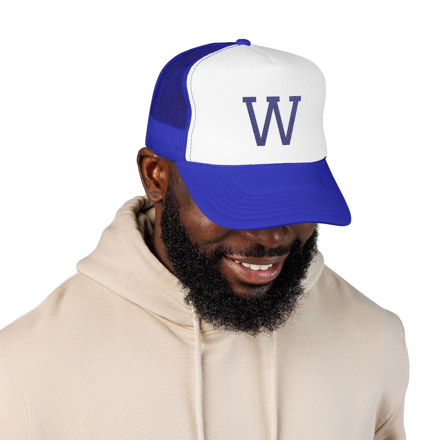 Foam Trucker Hat Monochrome W - Embroidery