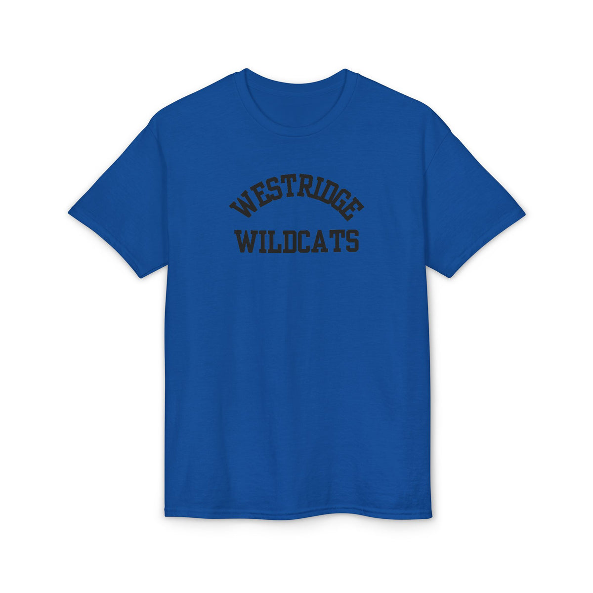 Adult Unisex DryBlend T-Shirt Westridge Wildcat (Black Curved Logo)