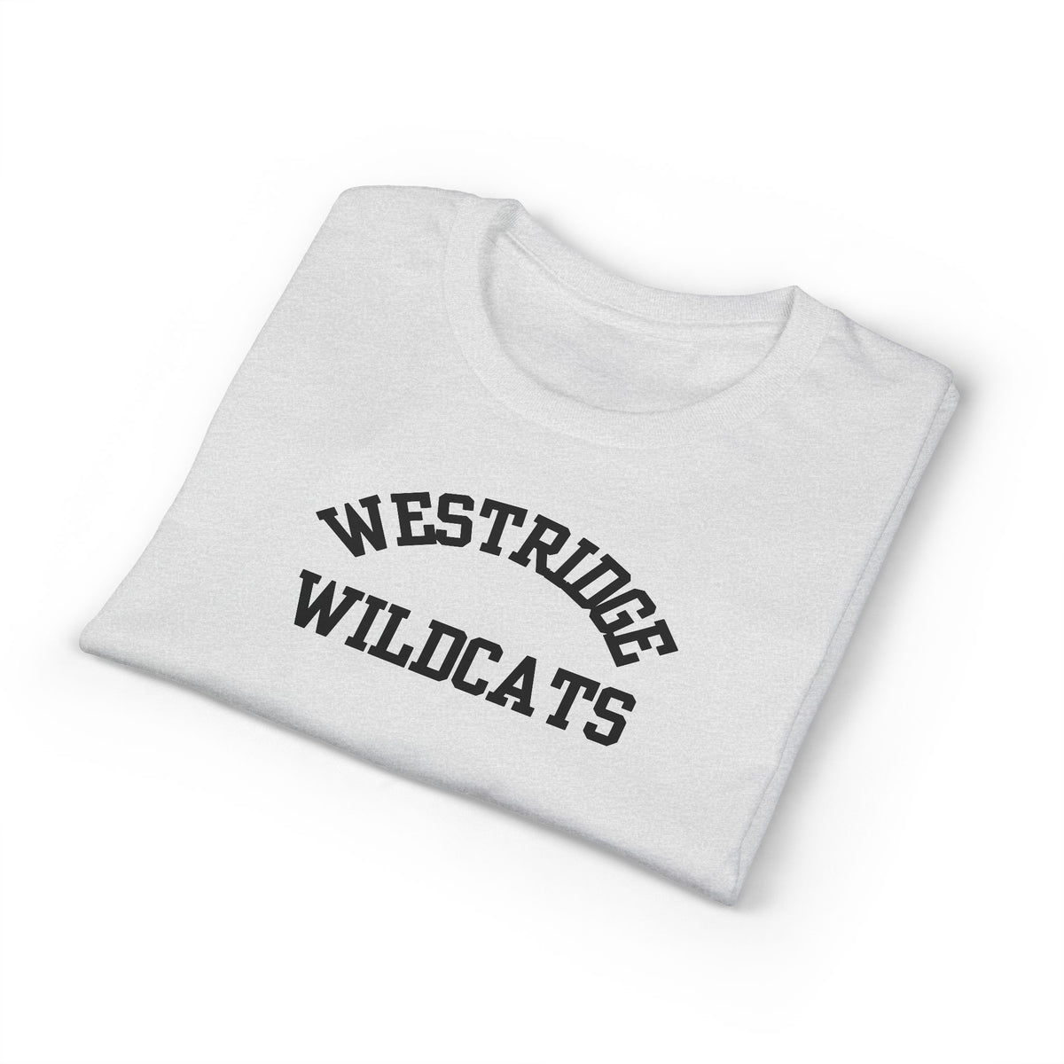 Adult Unisex DryBlend T-Shirt Westridge Wildcat (Black Curved Logo)