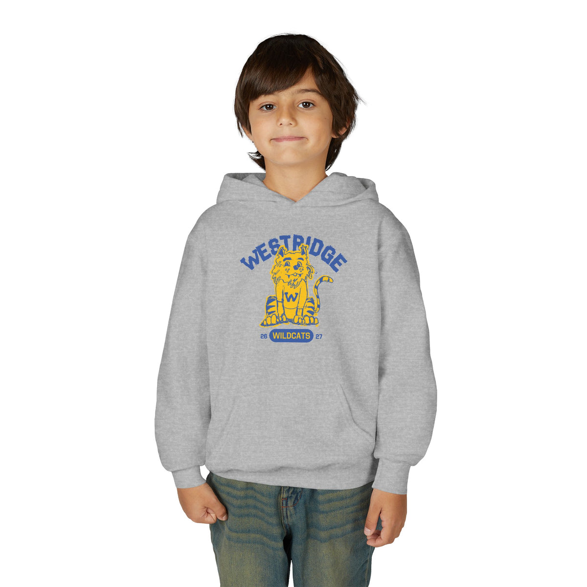 Kids Unisex Hoodie Wildcat Design Club 26-27