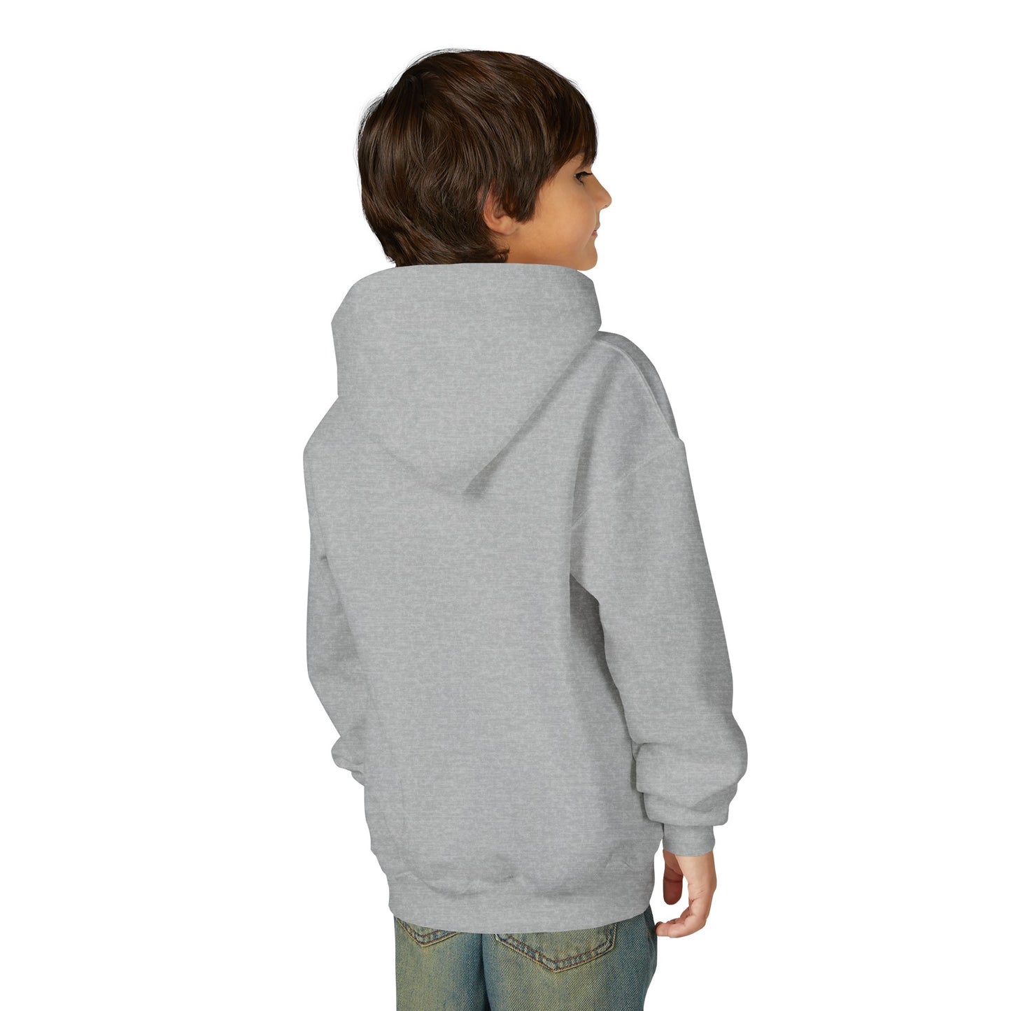 Kids Unisex Hoodie Westridge Wildcat (Blue/Yellow Curved Logo)