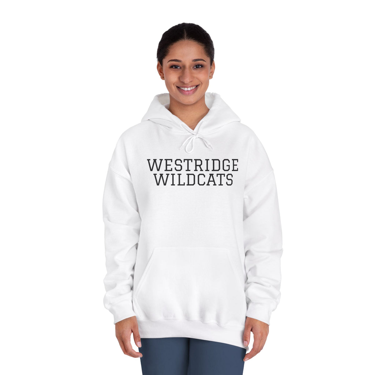 Adult Unisex DryBlend Hoodie Westridge Wildcat (Black Logo)