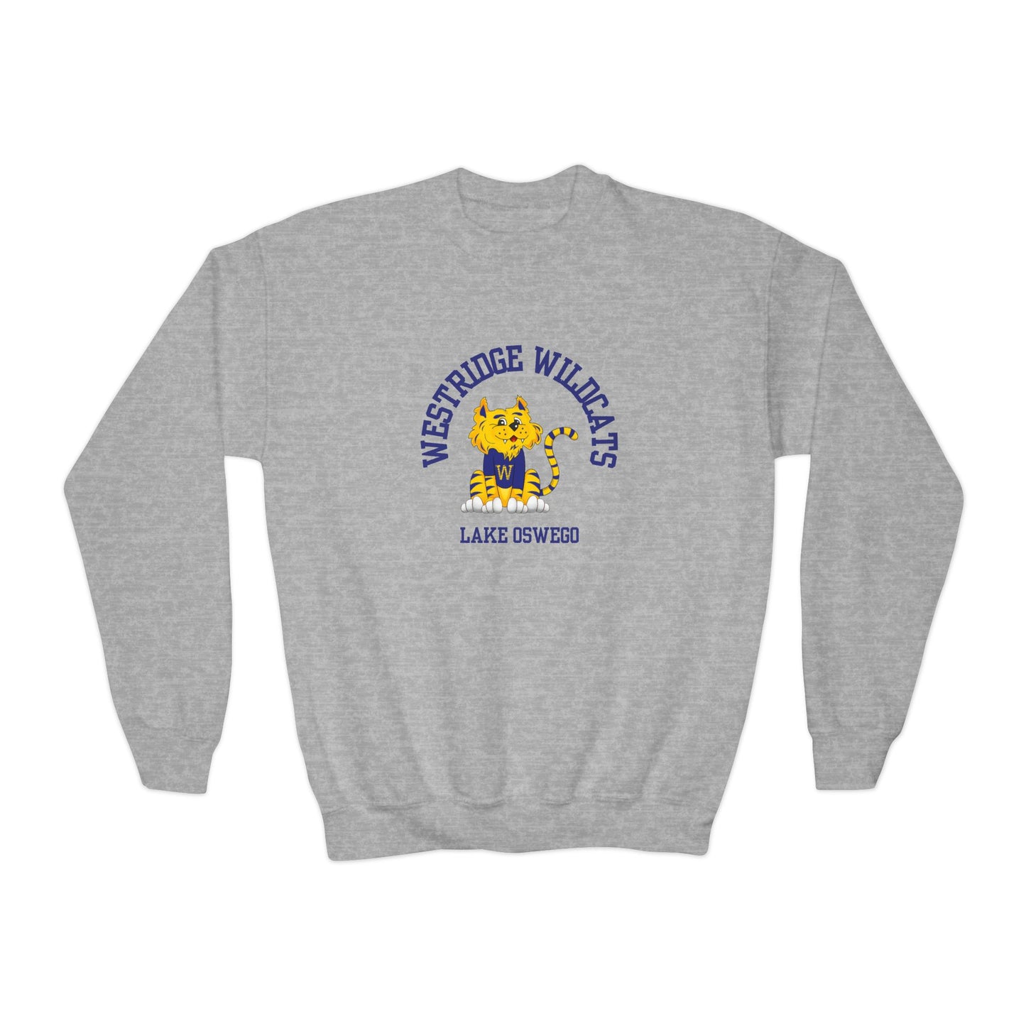Kids Unisex Crewneck Sweatshirt Westridge Wildcat LO