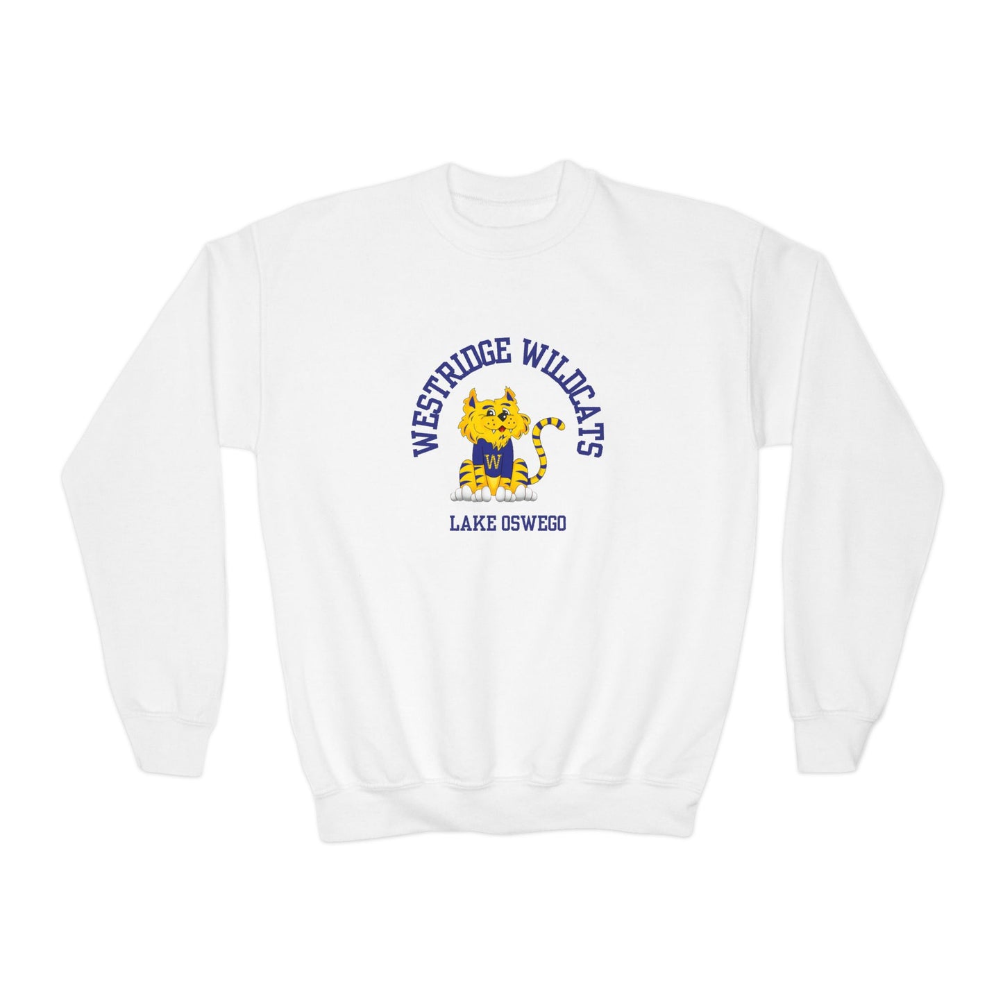 Kids Unisex Crewneck Sweatshirt Westridge Wildcat LO