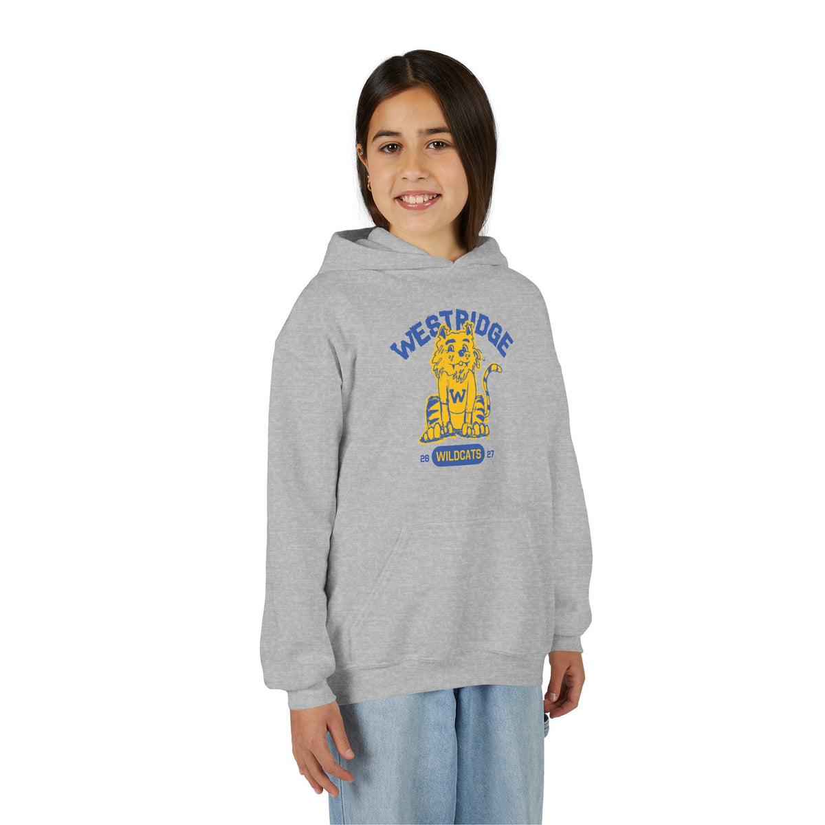 Kids Unisex Hoodie Wildcat Design Club 26-27