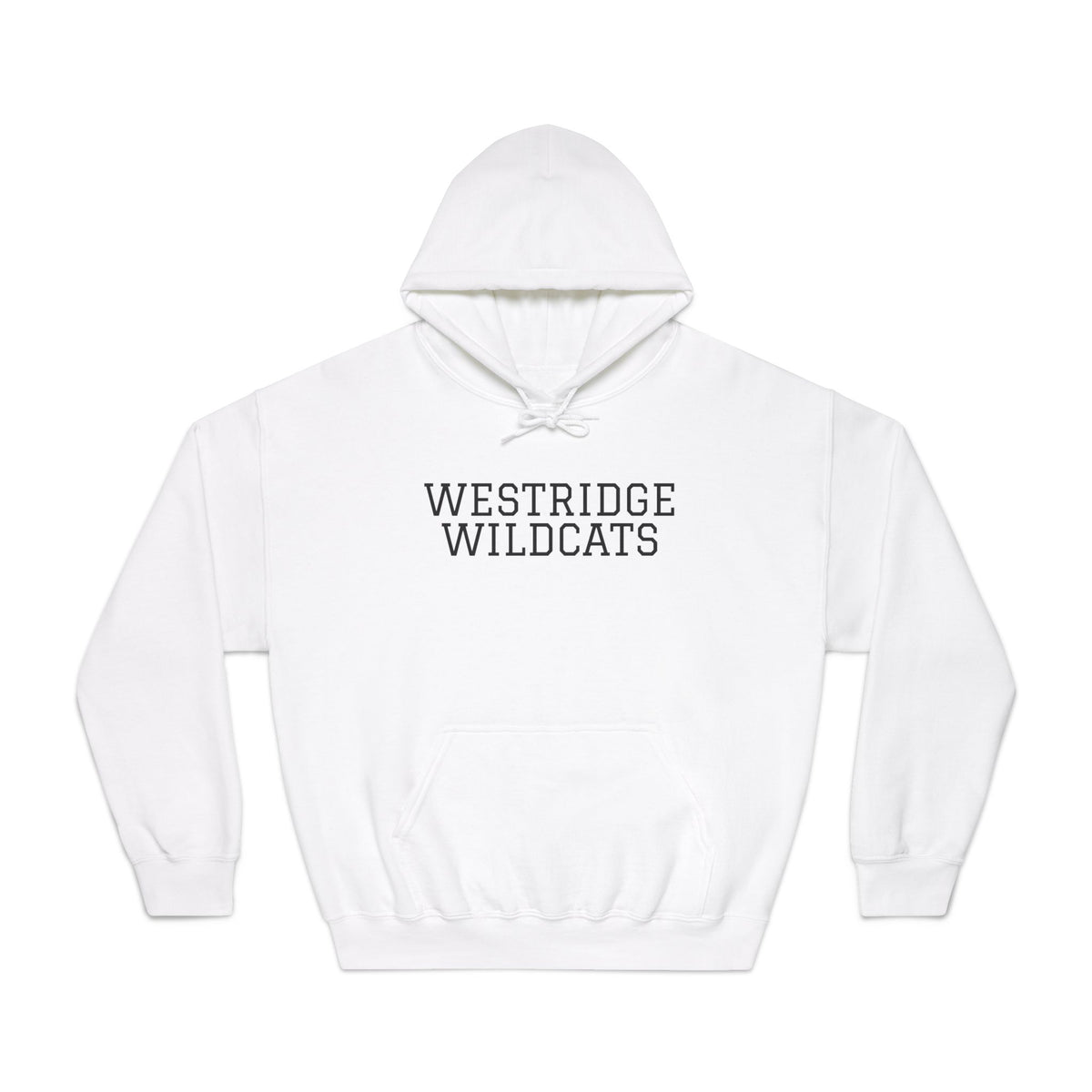 Adult Unisex DryBlend Hoodie Westridge Wildcat (Black Logo)