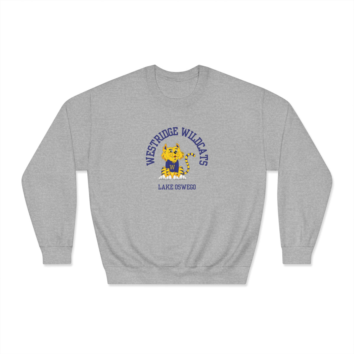 Adult Unisex DryBlend Crewneck Sweatshirt Westridge Wildcat LO