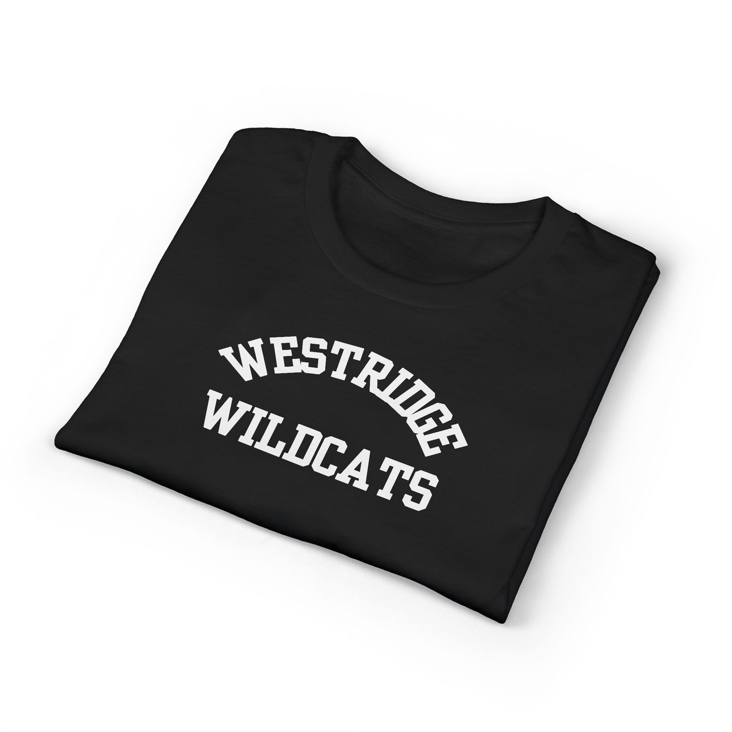 Adult Unisex DryBlend T-Shirt Westridge Wildcat (White Curved Logo)