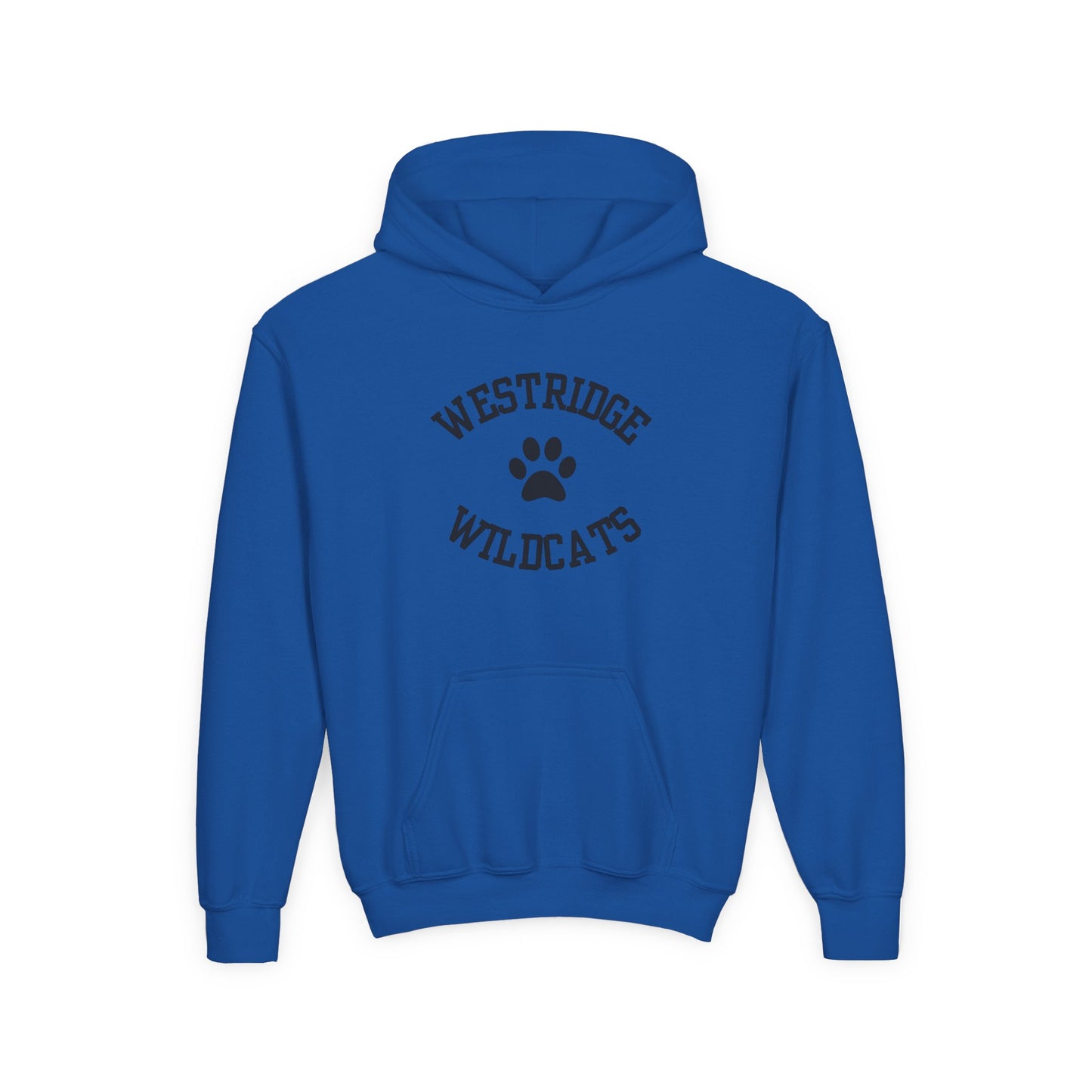 Kids Unisex Hoodie Westridge Wildcat Paw