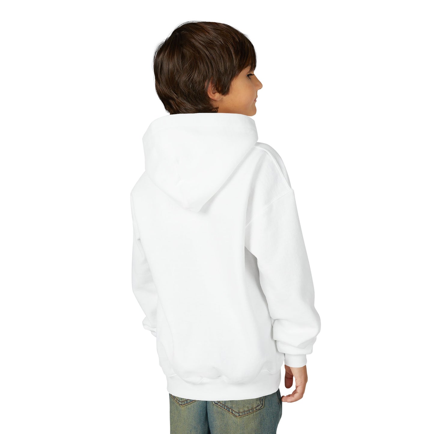Kids Unisex Hoodie Westridge Wildcat (Blue/Yellow Curved Logo)