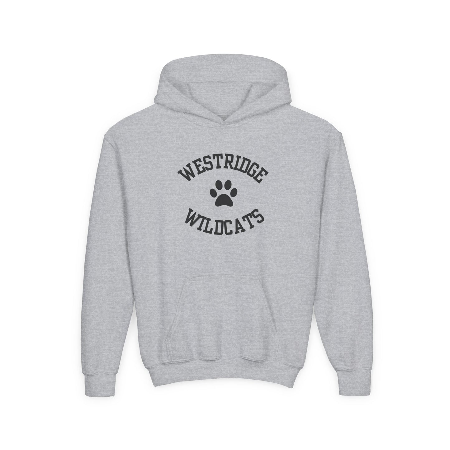 Kids Unisex Hoodie Westridge Wildcat Paw