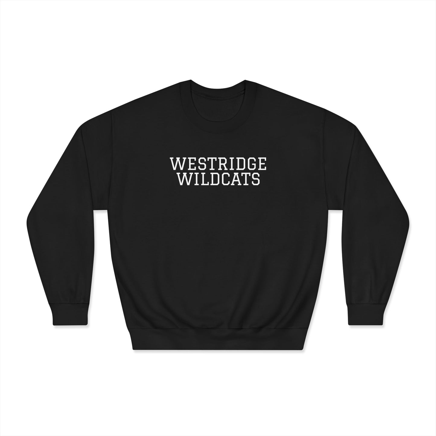 Adult Unisex DryBlend Crewneck Sweatshirt Westridge Wildcat (White Logo)