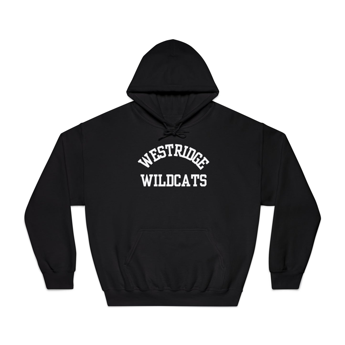 Adult Unisex DryBlend Hoodie Westridge Wildcat (White Curved Logo)