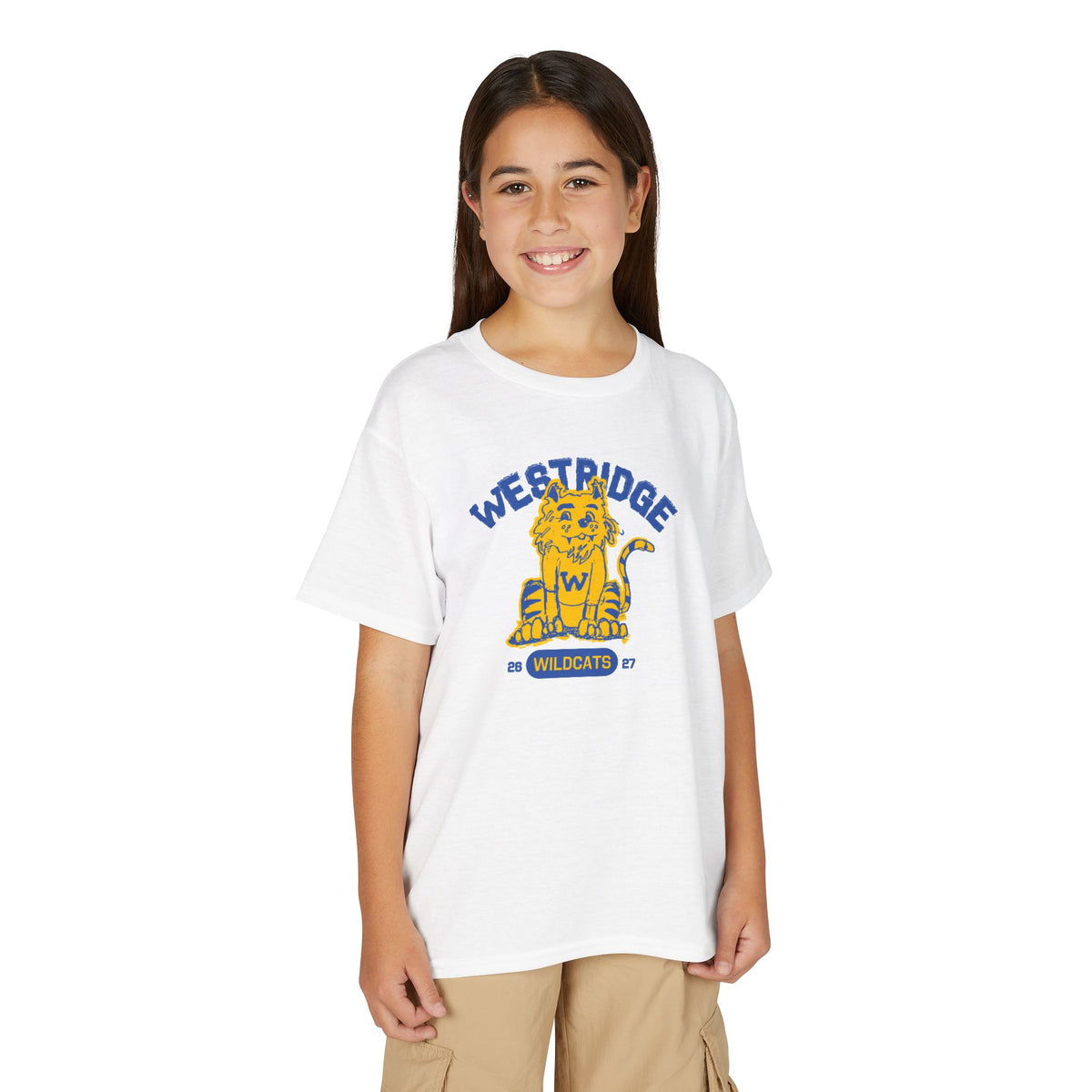 Kids Unisex DryBlend T-Shirt Wildcat Design Club 26-27