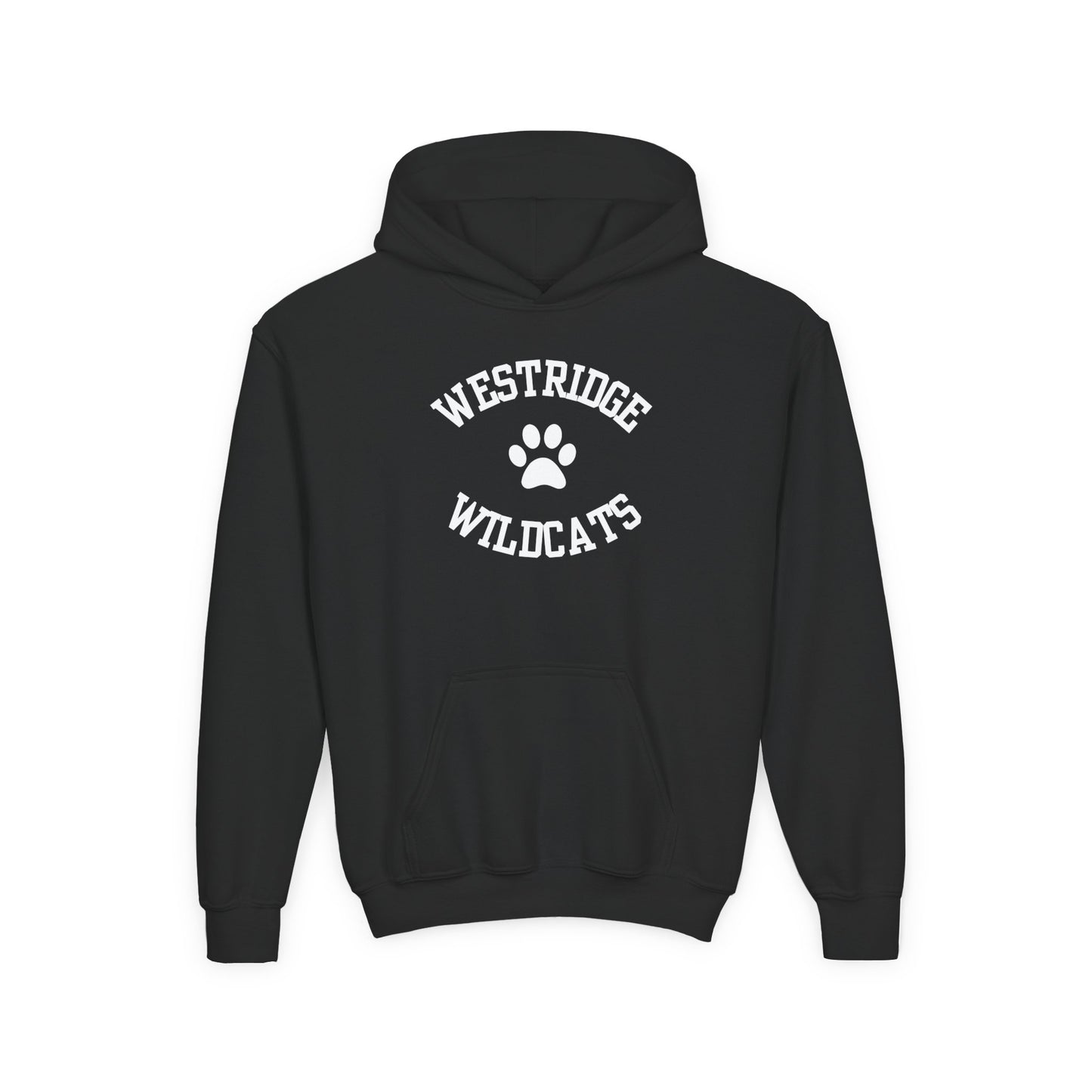 Kids Unisex Hoodie Westridge Wildcat Paw