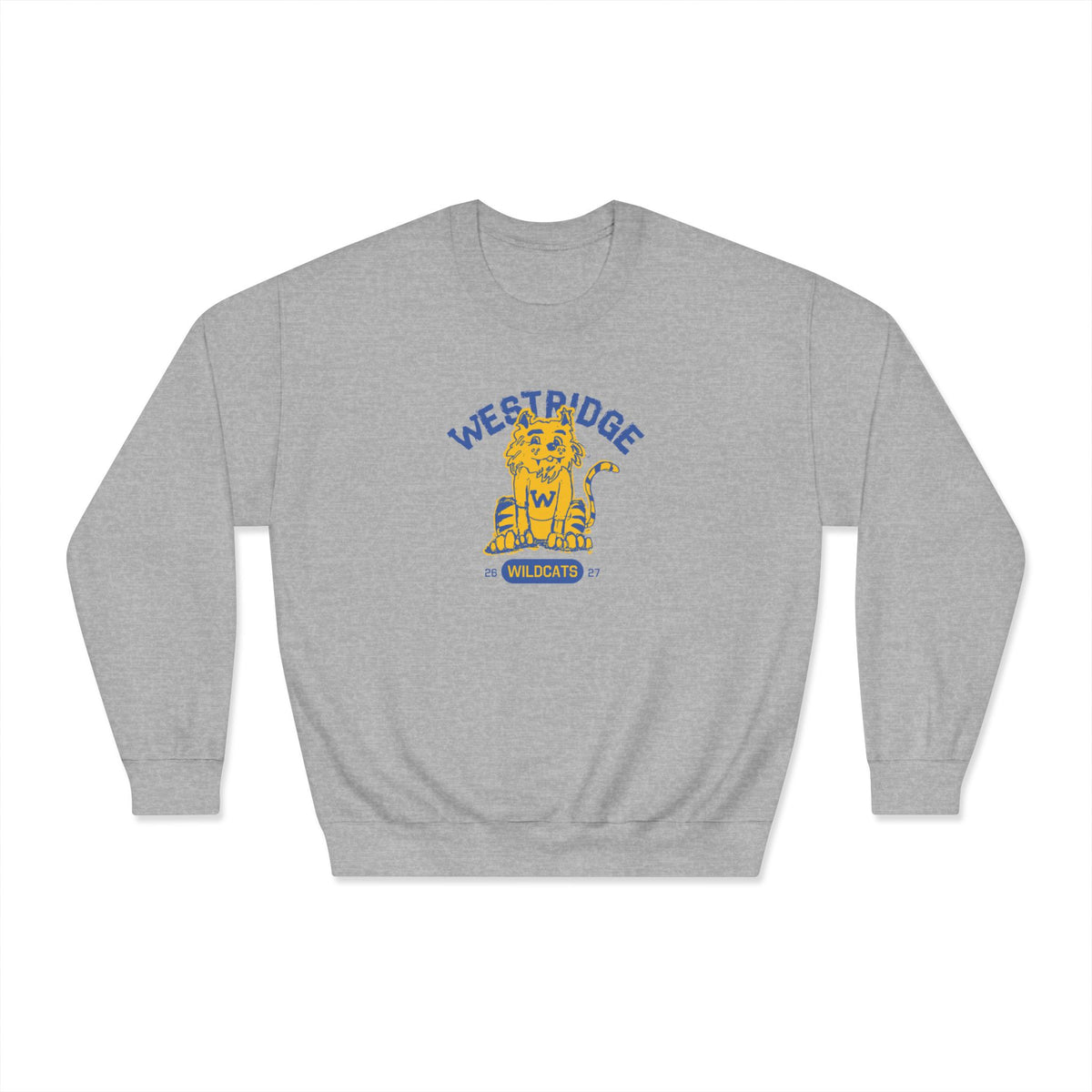 Adult Unisex DryBlend Crewneck Sweatshirt Wildcat Design Club 26-27