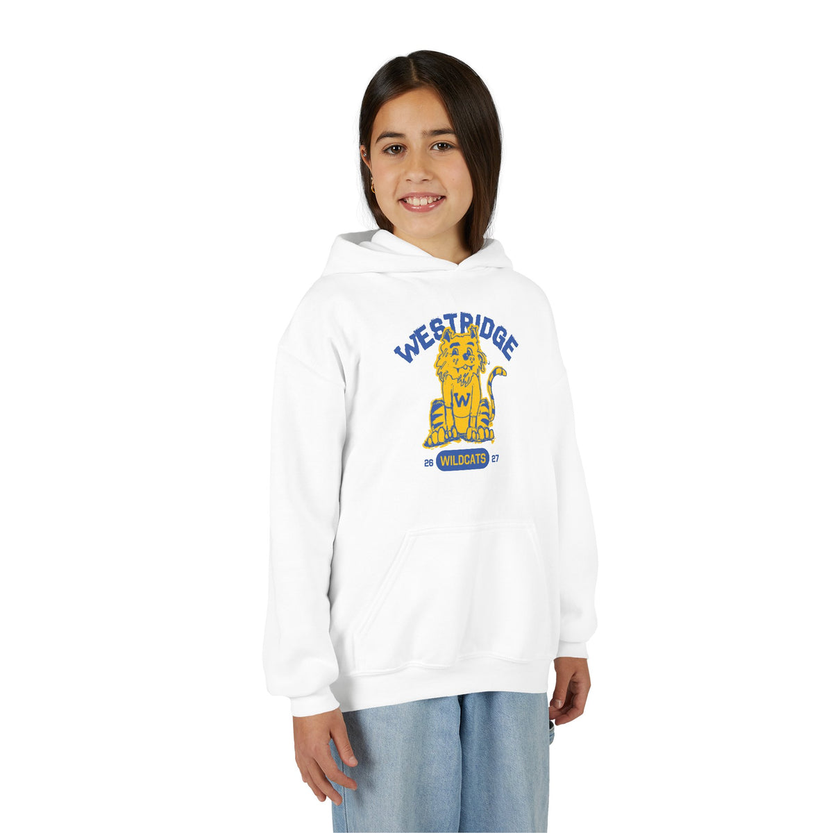 Kids Unisex Hoodie Wildcat Design Club 26-27