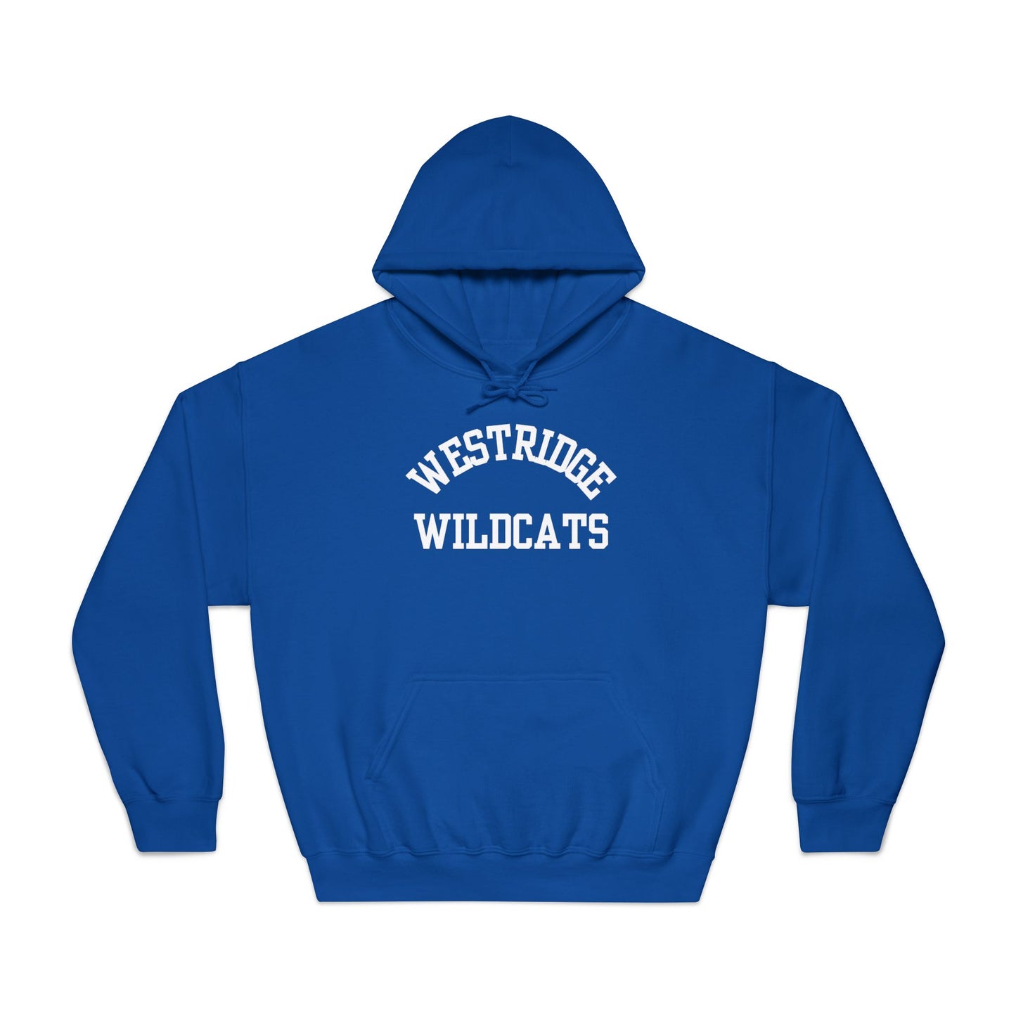 Adult Unisex DryBlend Hoodie Westridge Wildcat (White Curved Logo)
