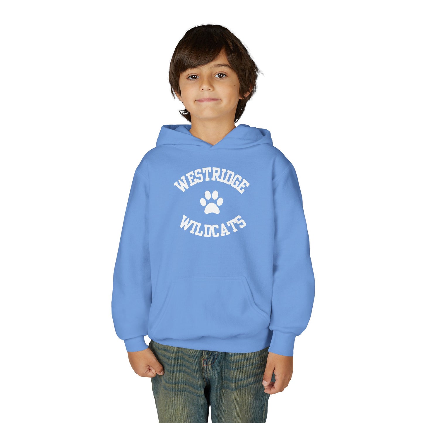 Kids Unisex Hoodie Westridge Wildcat Paw