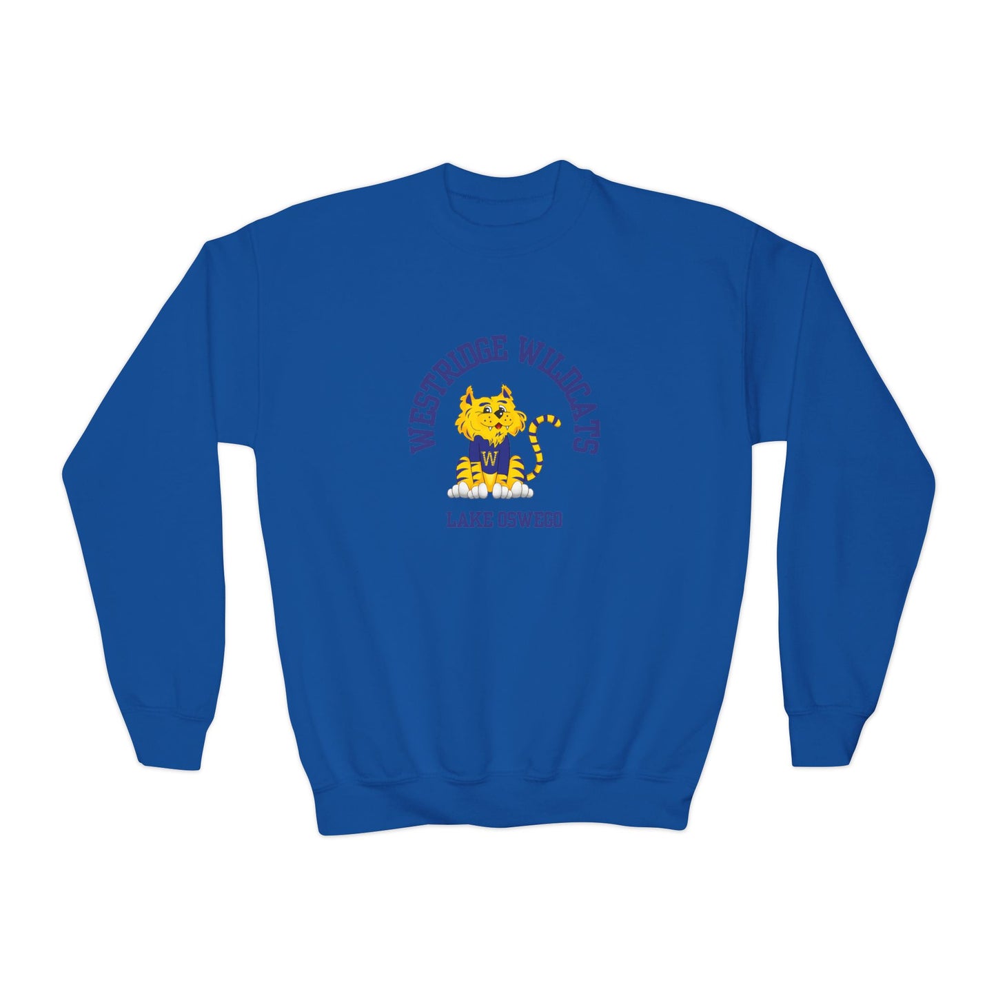 Kids Unisex Crewneck Sweatshirt Westridge Wildcat LO