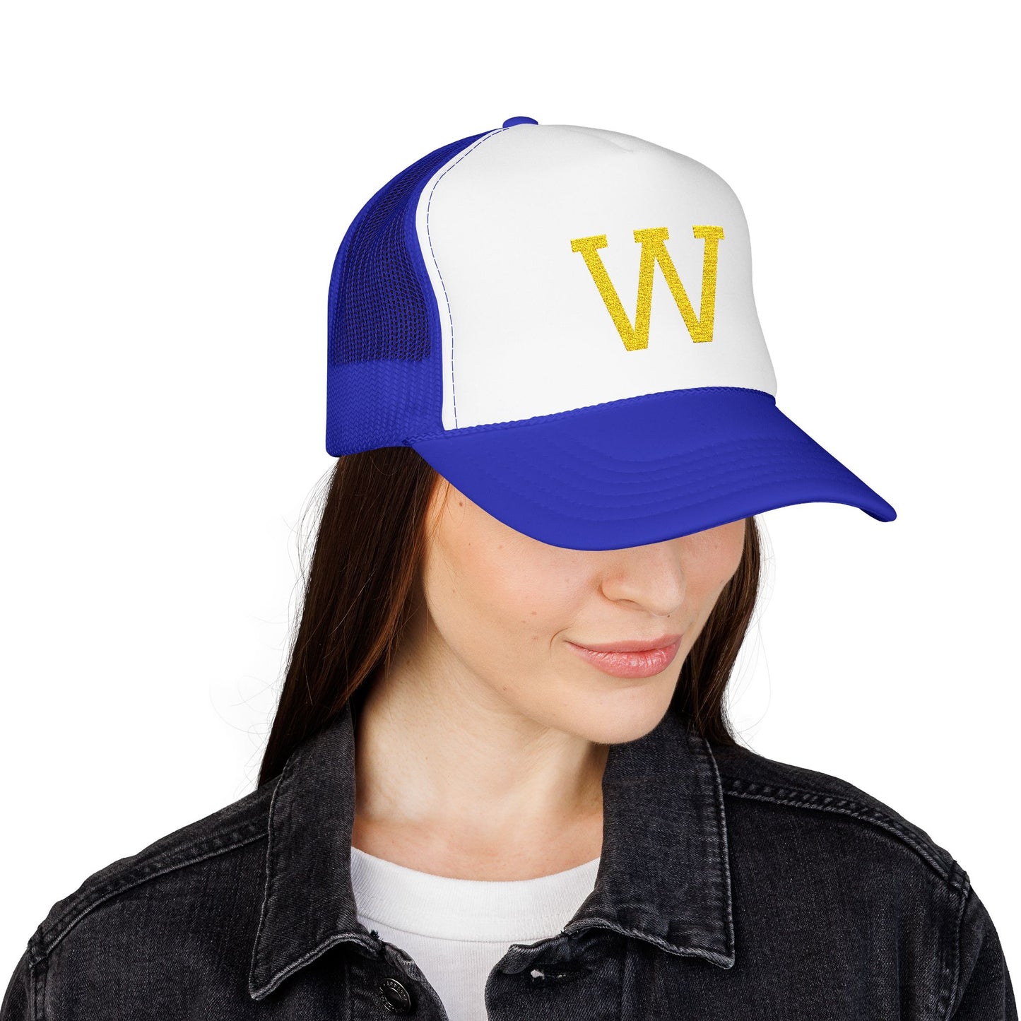 Foam Trucker Hat Yellow W - Embroidery