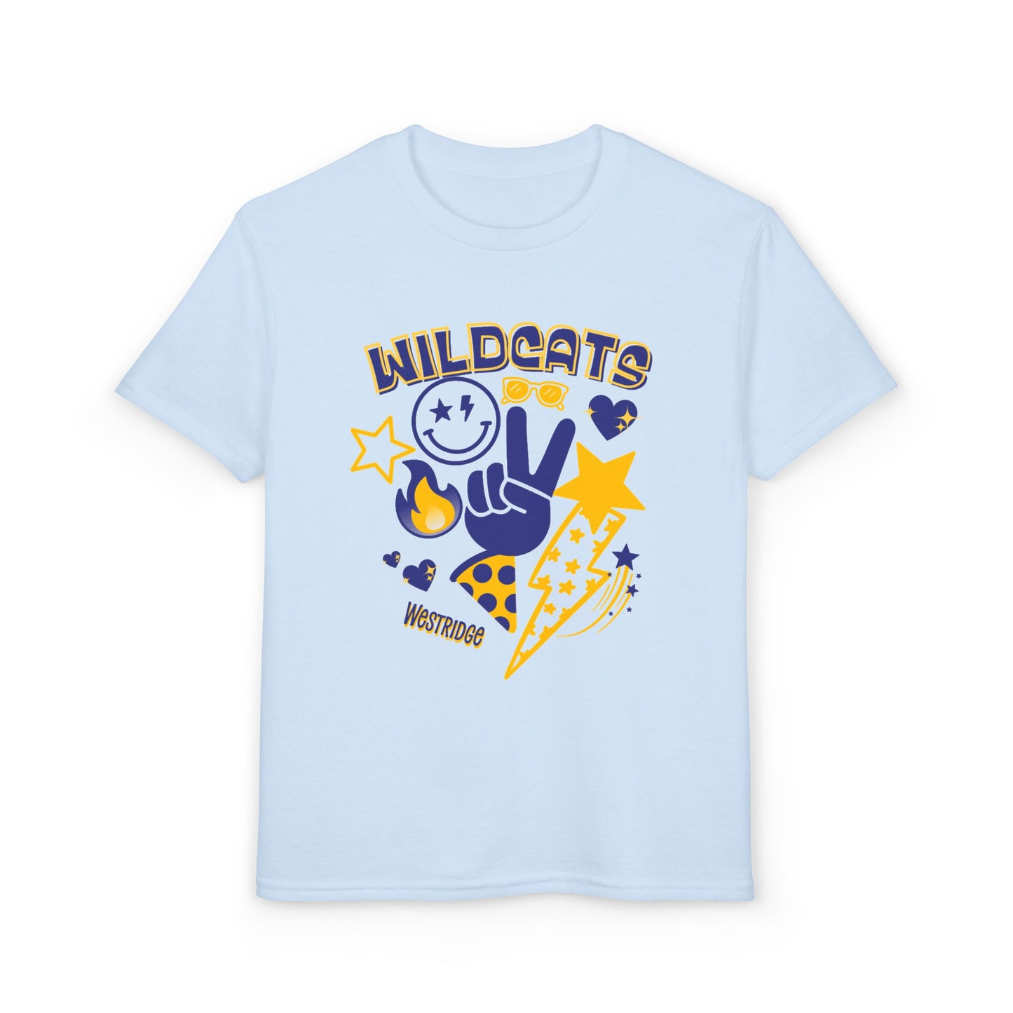 Wildcat Emoji Unisex Kids DryBlend T-Shirt